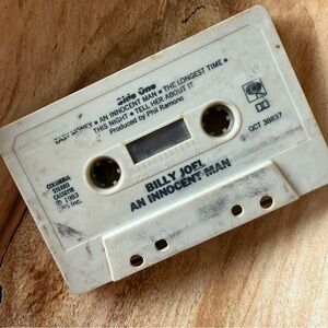 Columbia White Vintage Audio Cassette